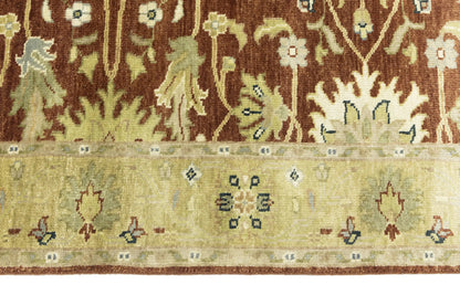 Peshawar Oushak Chobi Hand-Knotted Wool Rug