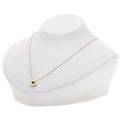 Gold NINA RICCI Circle motif Necklace K18 Pink