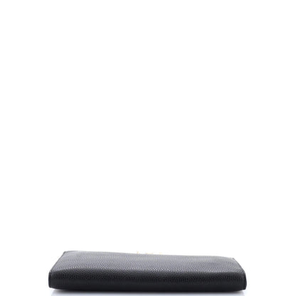 Valentino Garavani Rockstud Flip Lock Flat Pouch Leather Large