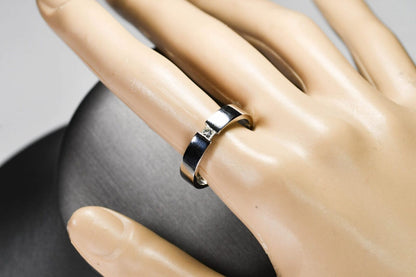Mens Platinum Princess Cut Diamond Wedding Band