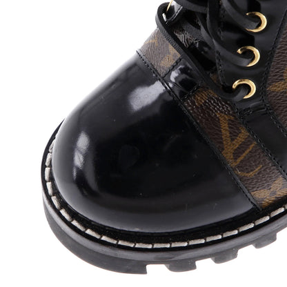 Louis Vuitton Women'S Star Trail Ankle Boots Monogram Canvas With Patent