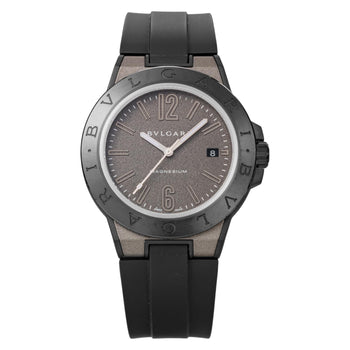 Bvlgari Diagono Dg41C14Smcvd Silver Automatic Titanium Men'S Watch New In Box