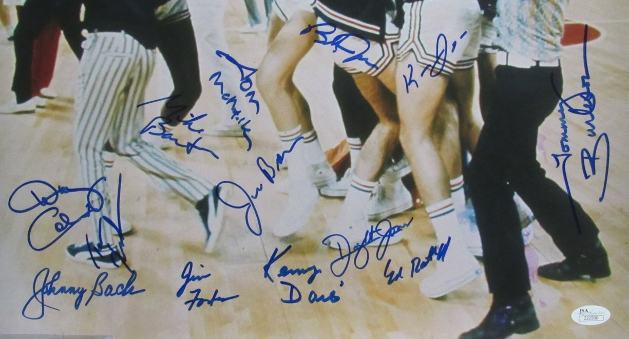 1972 Team Usa Basketball 13X Team Signed 16X20 Photo Olympics Jsa 193123