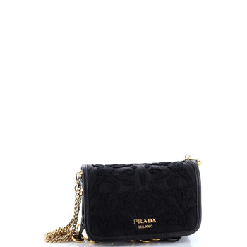 Prada Corsaire Belt Bag Embroidered Quilted Tessuto Small