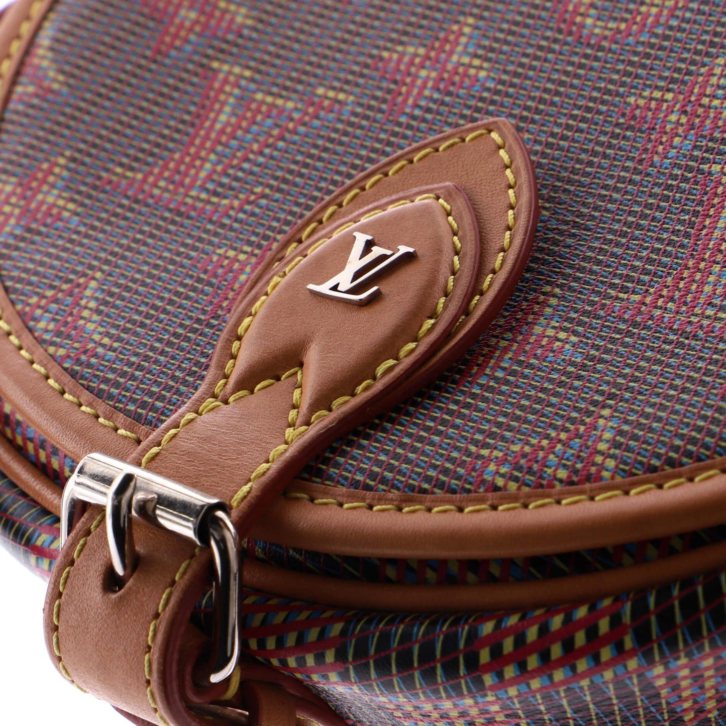 Louis Vuitton Tambourin Nm Handbag Damier Monogram Lv Pop Canvas