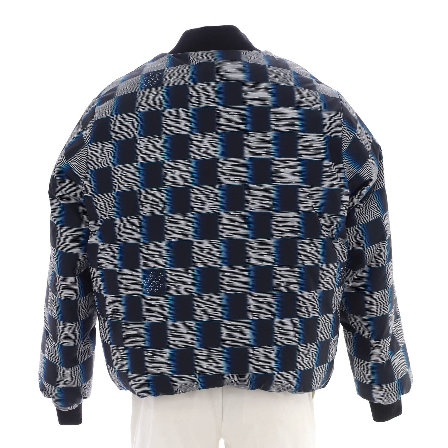 Louis Vuitton Men'S Reversible Puffer Jacket Damier Rush Epi Xl Polyester