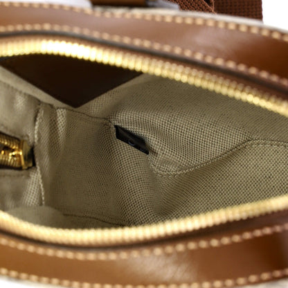 Gucci Interlocking G Patch Sling Bag Gg Coated Canvas Small