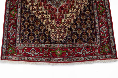 4X6 Ft Handmade Vintage Tribal Geometric Wool