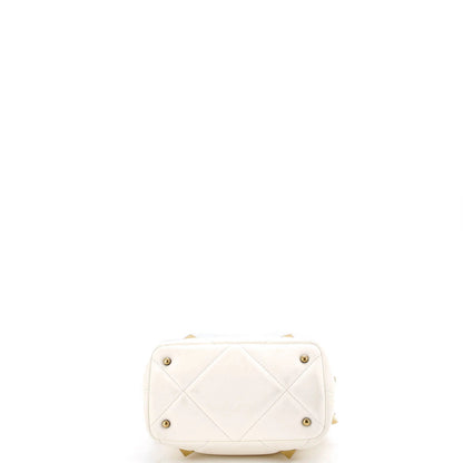 Valentino Garavani Roman Stud Top Handle Bag Quilted Leather Small
