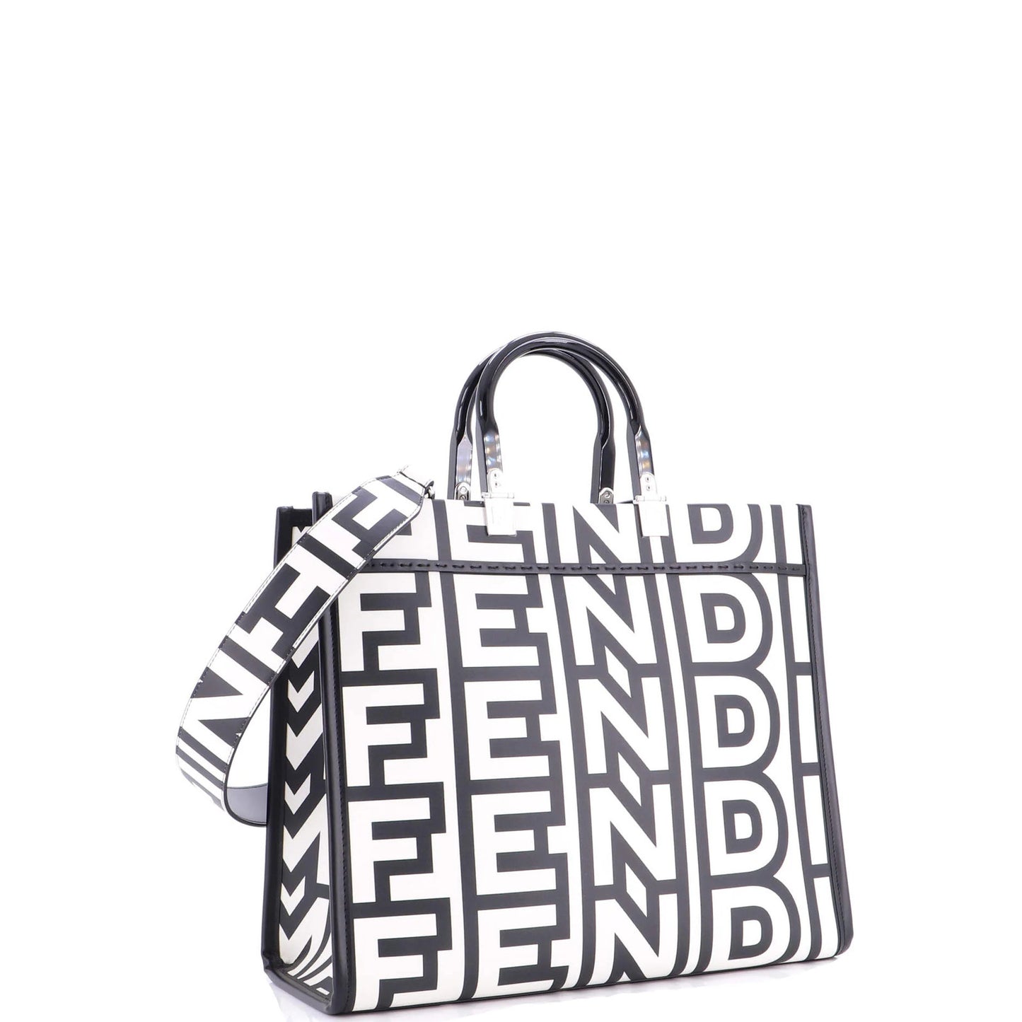 Fendi X Marc Jacobs Sunshine Shopper Tote Printed Leather Medium