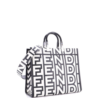 Fendi X Marc Jacobs Sunshine Shopper Tote Printed Leather Medium