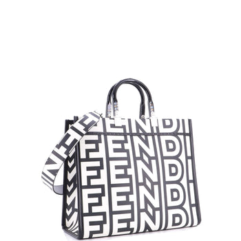 Fendi X Marc Jacobs Sunshine Shopper Tote Printed Leather Medium