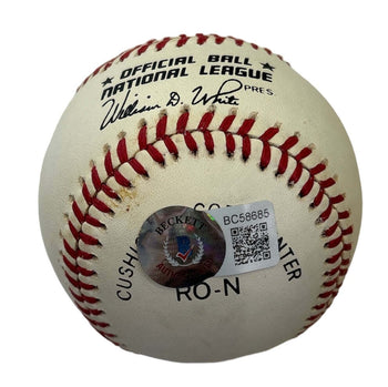 Don Drysdale Autographed Official National League Baseball (Beckett)