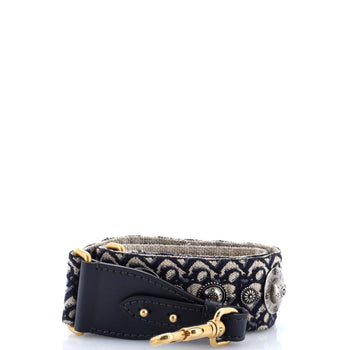 Christian Dior Shoulder Strap Embellished Oblique Canvas
