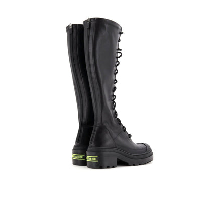 Christian Dior Women'S Dior Arcade Knee High Combat Boots Leather