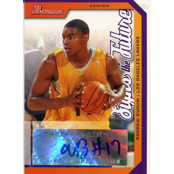 Andrew Bynum Autographed 2005 Bowman Card
