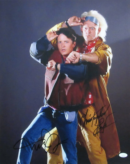 Michael J Fox/Christopher Lloyd Auto/Sign 16X20