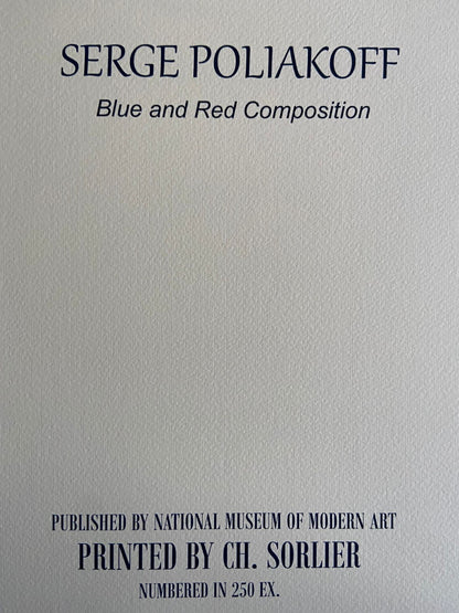 Serge Poliakoff Lithograph Moma Signed Op Numbered In Pencil