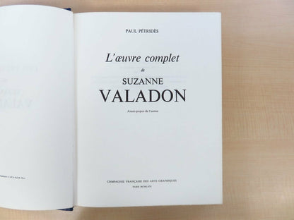 Suzanne Valadon - Catalog Raisonn 1971 Paris French Numbered Rare Art Book