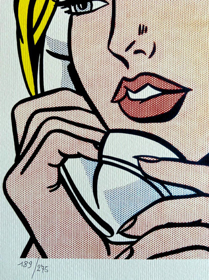 Roy Lichtenstein Lithograph Coa Original Signed Numbered Limited
