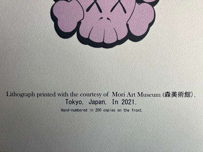 Kaws Lithograph Coa Numbered Limited Certified