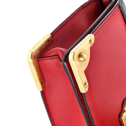 Prada Cahier Chain Clutch City Calf And Saffiano