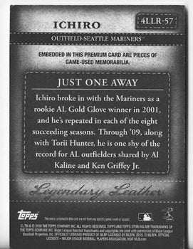 Ichiro 2010 Topps Sterling #4Llr-57 (06/25) Game-Used Memorabilia Card