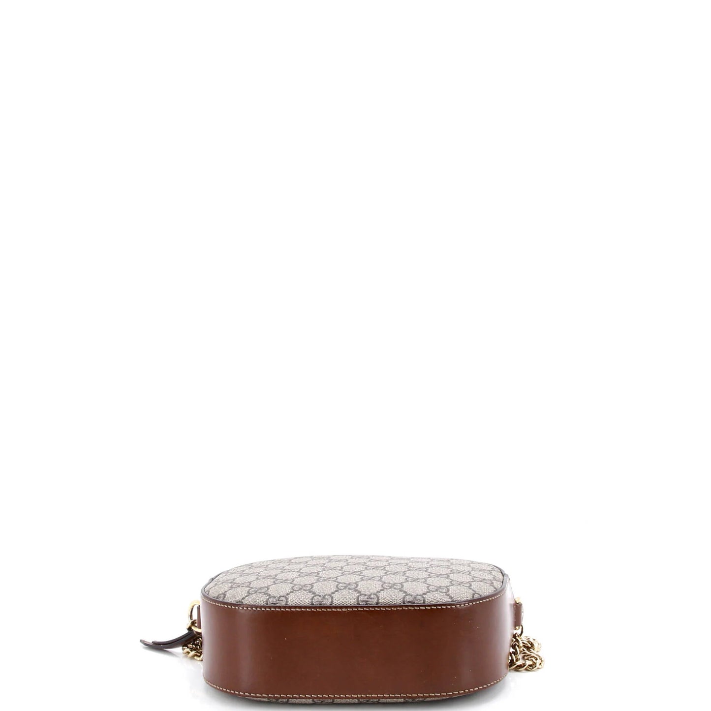 Gucci Chain Crossbody Bag Gg Coated Canvas And Leather Mini