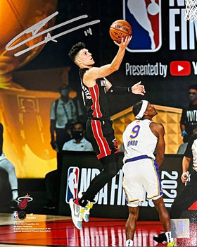 Tyler Herro Autographed Shooting A Layup 8X10