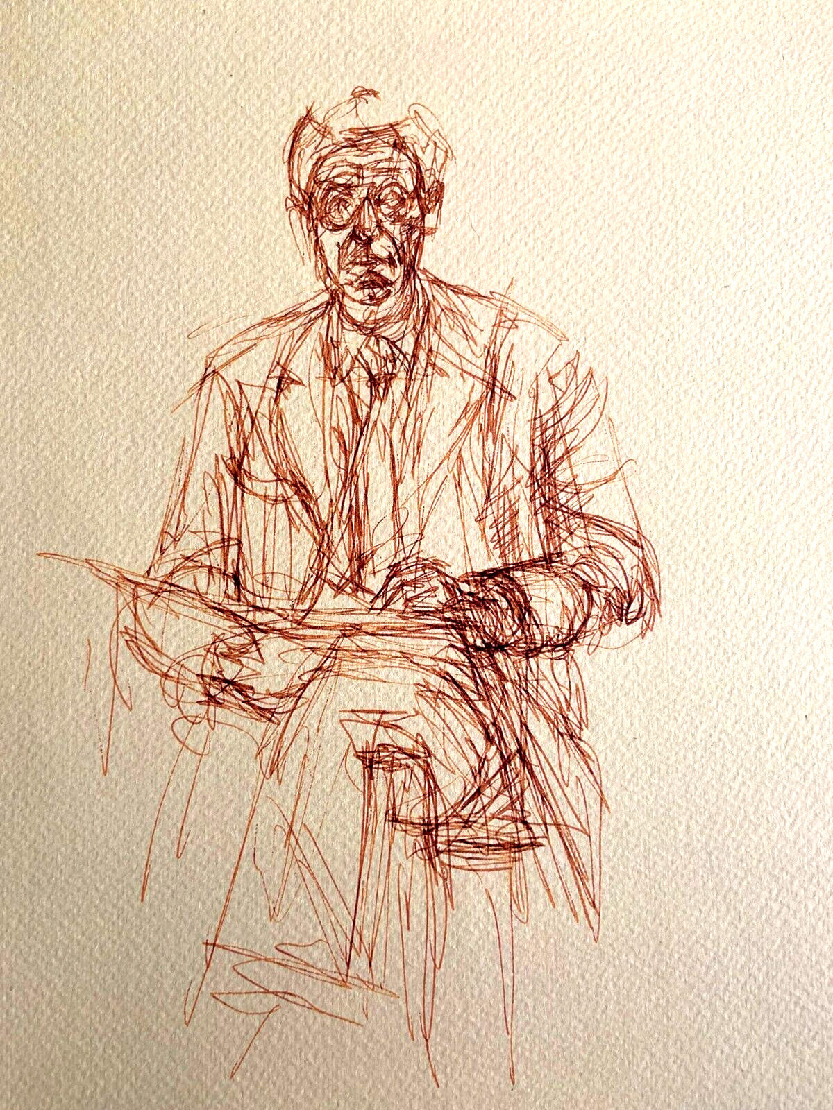 Alberto Giacometti Lithograph 'Self-Portrait' 1961 Coa Numbered