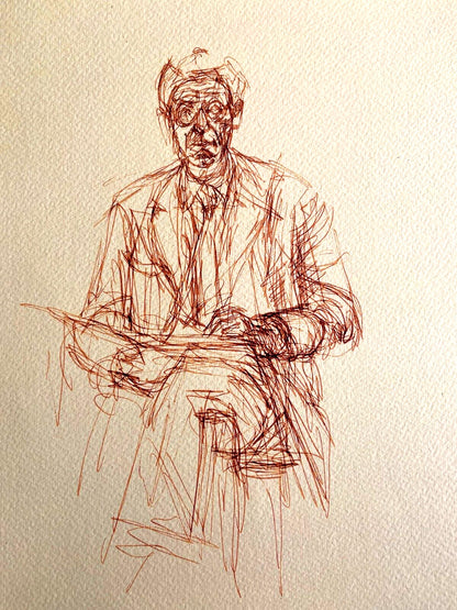 Alberto Giacometti Lithograph 'Self-Portrait' 1961 Coa Numbered