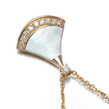 Bvlgari Necklace Divas' Dream Mother Of Pearl Diamond 18K 750 Rose Gold