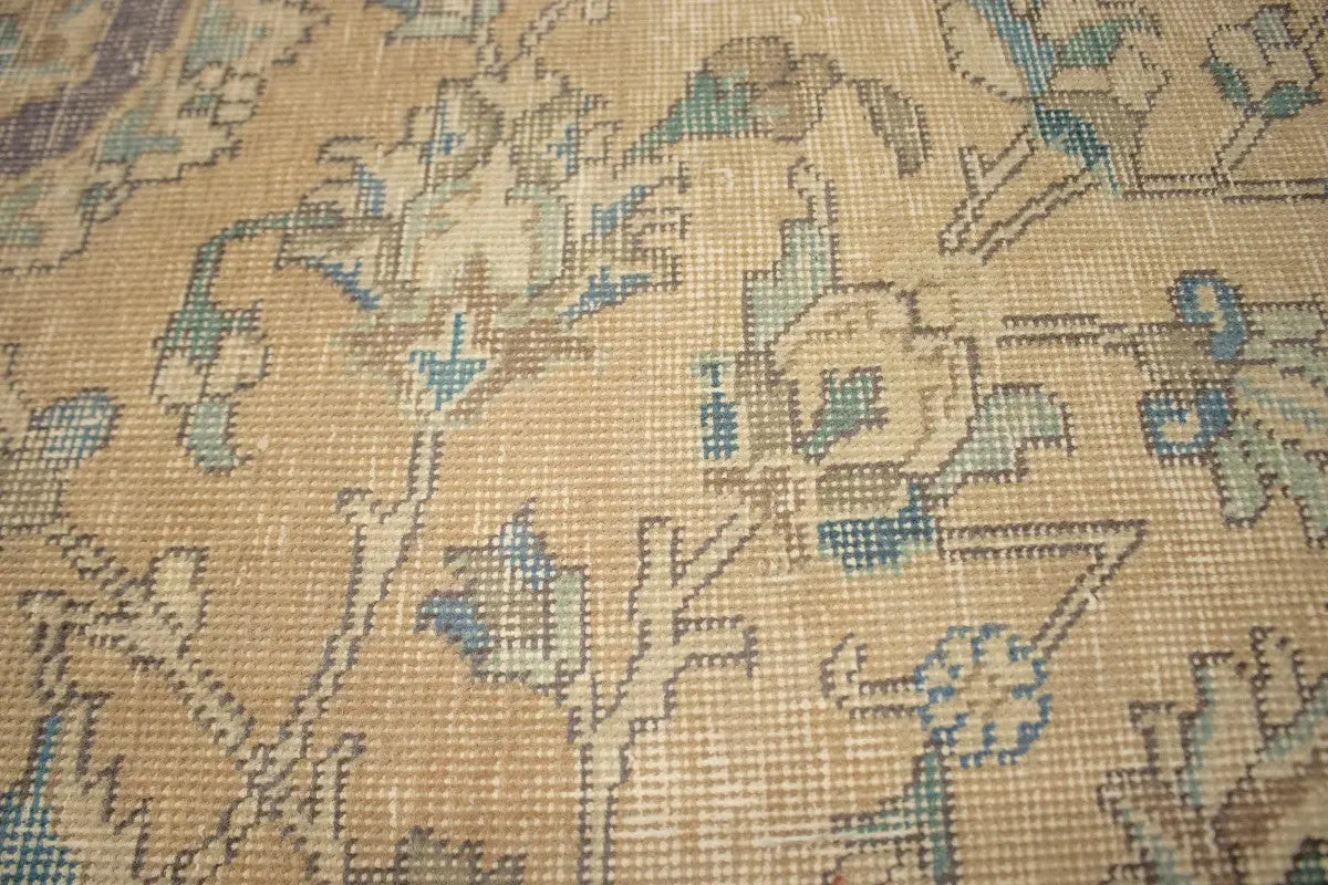 Oriental Rug 10x13 Classic Antique Farmhouse Muted Floral Style Carpet