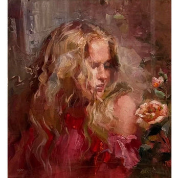 Michael Garmash Rose Beauty Hand Signed Gicle On Canvas 48/295 Framed