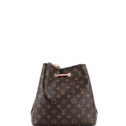 Louis Vuitton Neonoe Handbag Monogram Canvas With Leather Mm