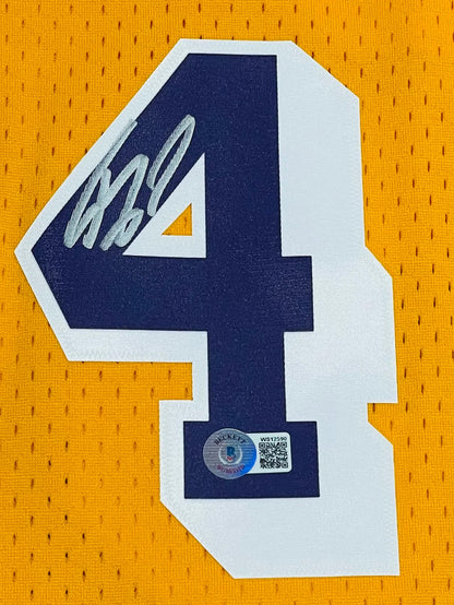 Shaquille O'Neal Autographed Los Angeles Lakers M&N Jersey (Beckett)