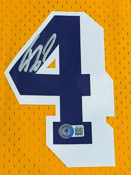 Shaquille O'Neal Autographed Los Angeles Lakers M&N Jersey (Beckett)