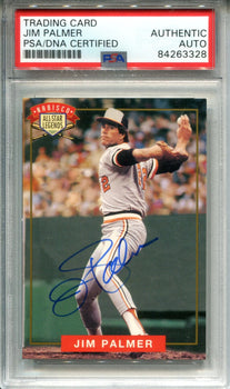 Jim Palmer Autographed 1994 Nabisco All-Star Legends Card (Psa)