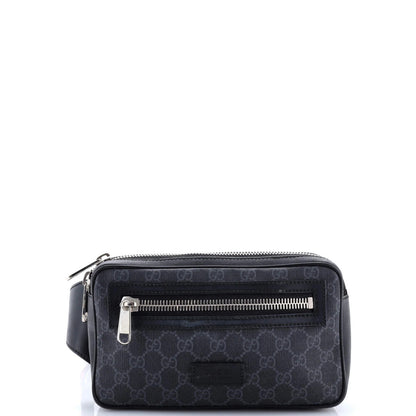 Gucci Soft Zip Belt Bag Gg Coated Canvas Small