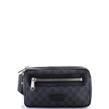 Gucci Soft Zip Belt Bag Gg Coated Canvas Small