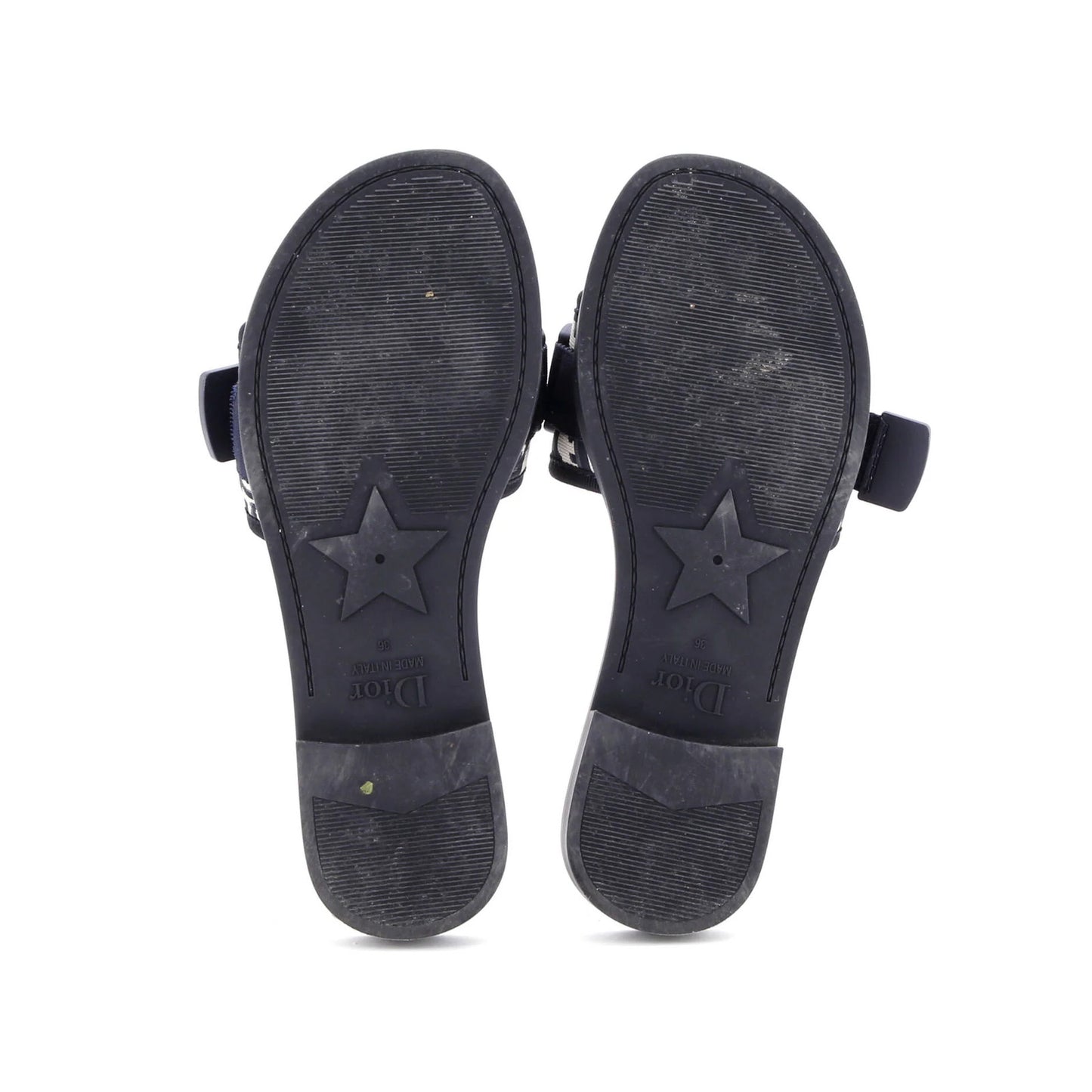 Christian Dior Women'S Dio(R)Evolution Slide Sandals Oblique Fabric