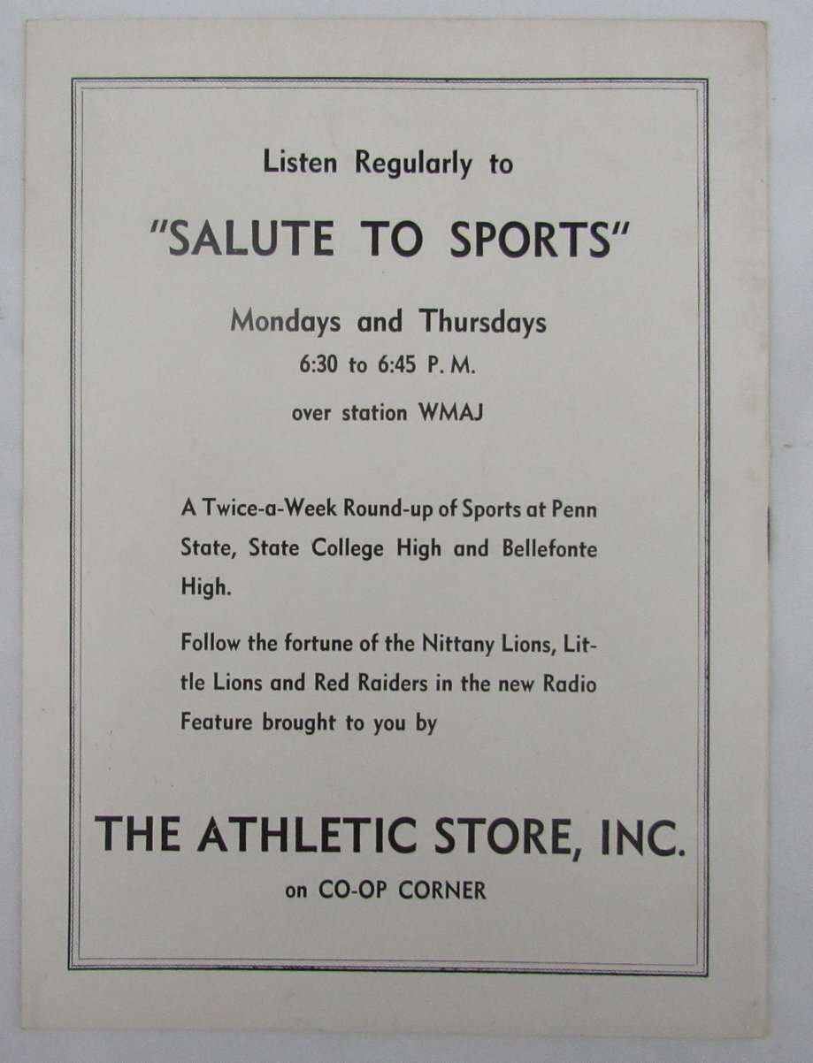 1945 Penn State Nittany Lions Vs. Syracuse College Football Program 137567