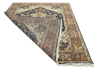 8X10 ft Handmade Serapi Oriental Rug Floral Boho