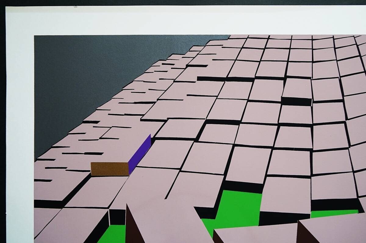 Risaburo Kimura Signed Original Serigraph Screenprint City-115 Edition Ap 1970