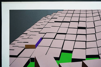 Risaburo Kimura Signed Original Serigraph Screenprint City-115 Edition Ap 1970