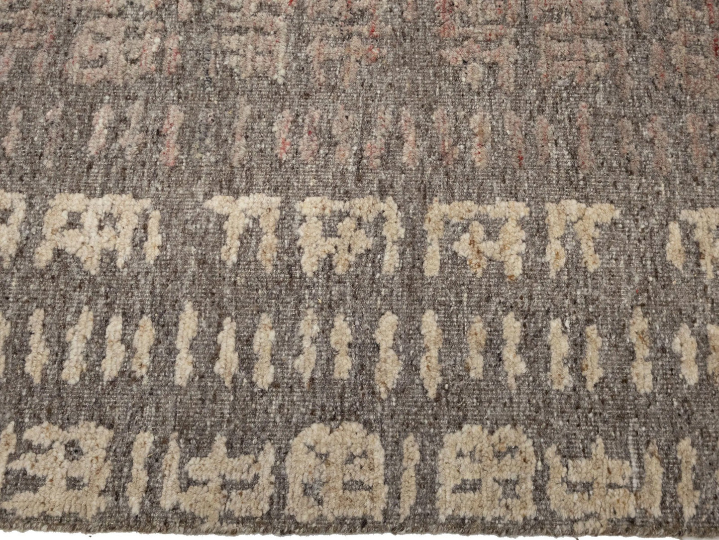 Modern Brown Bordered Design High-Low Relief