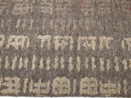 Modern Brown Bordered Design High-Low Relief