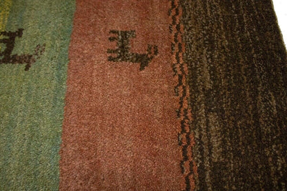 3'3X4'9 Ft Handmade Modern Gabbeh Oriental Rug