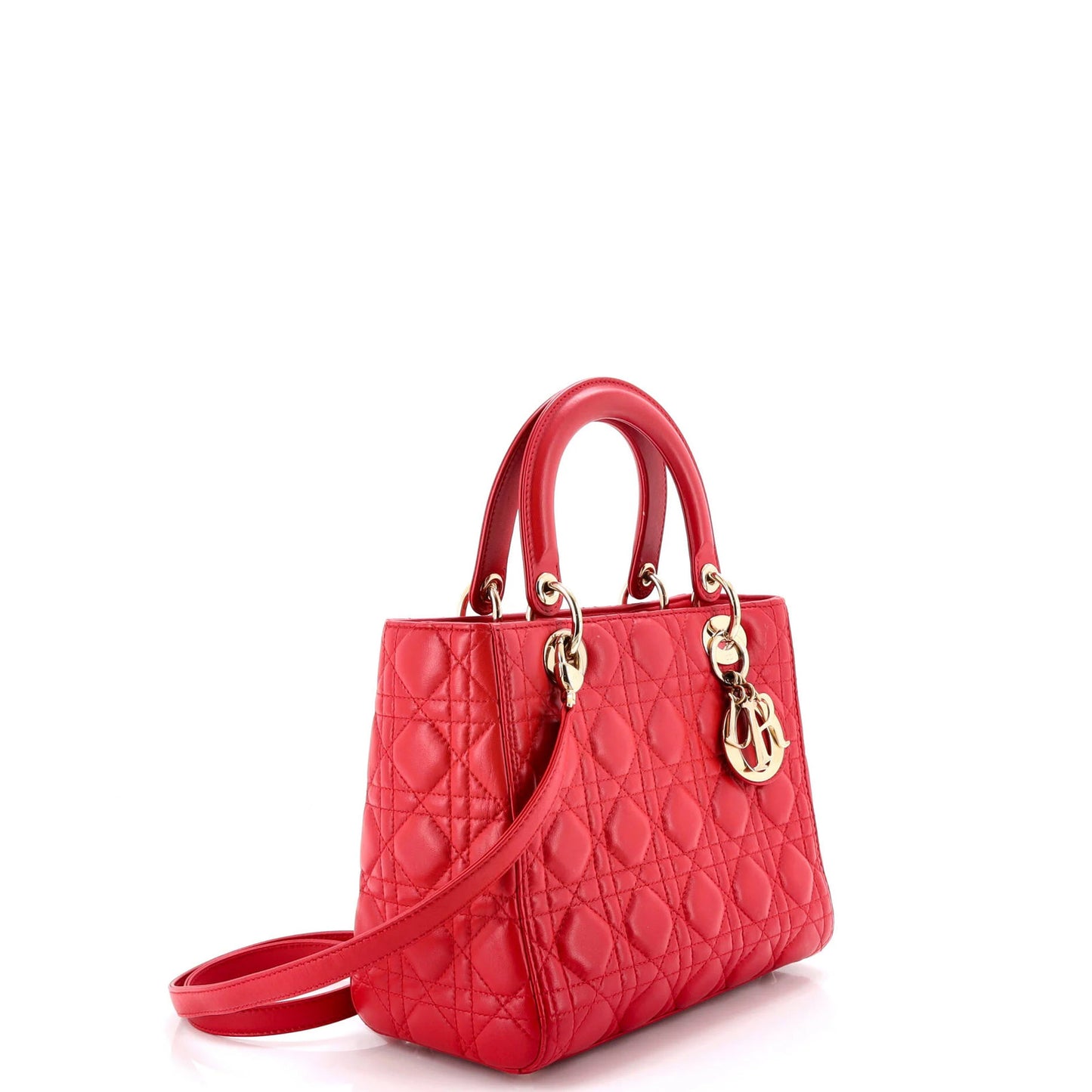 Christian Dior Lady Dior Bag Cannage Quilt Lambskin Medium