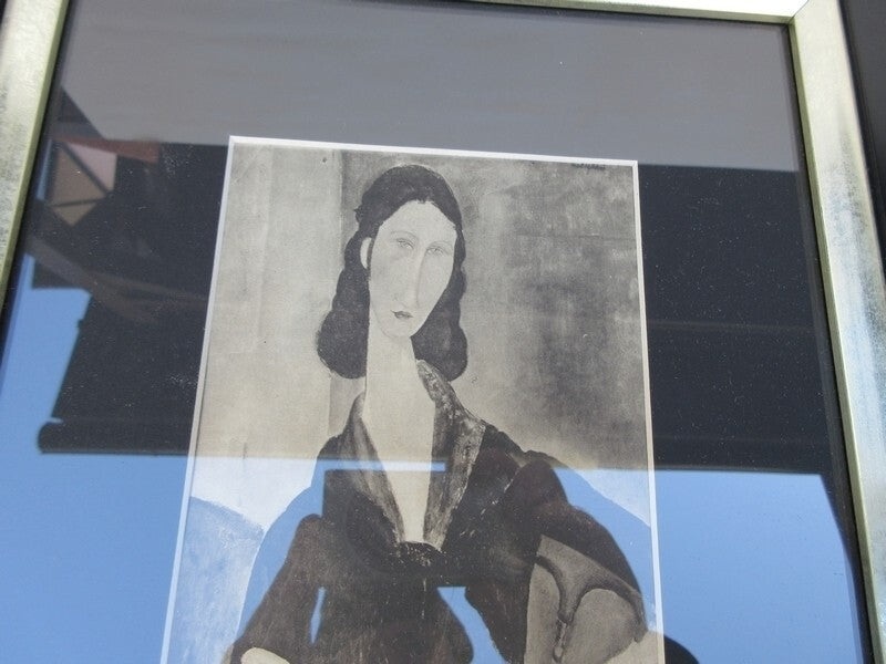 Amedeo Modigliani 1933 Original Lithograph Set Of 3 Woman Portrait Framed Coa